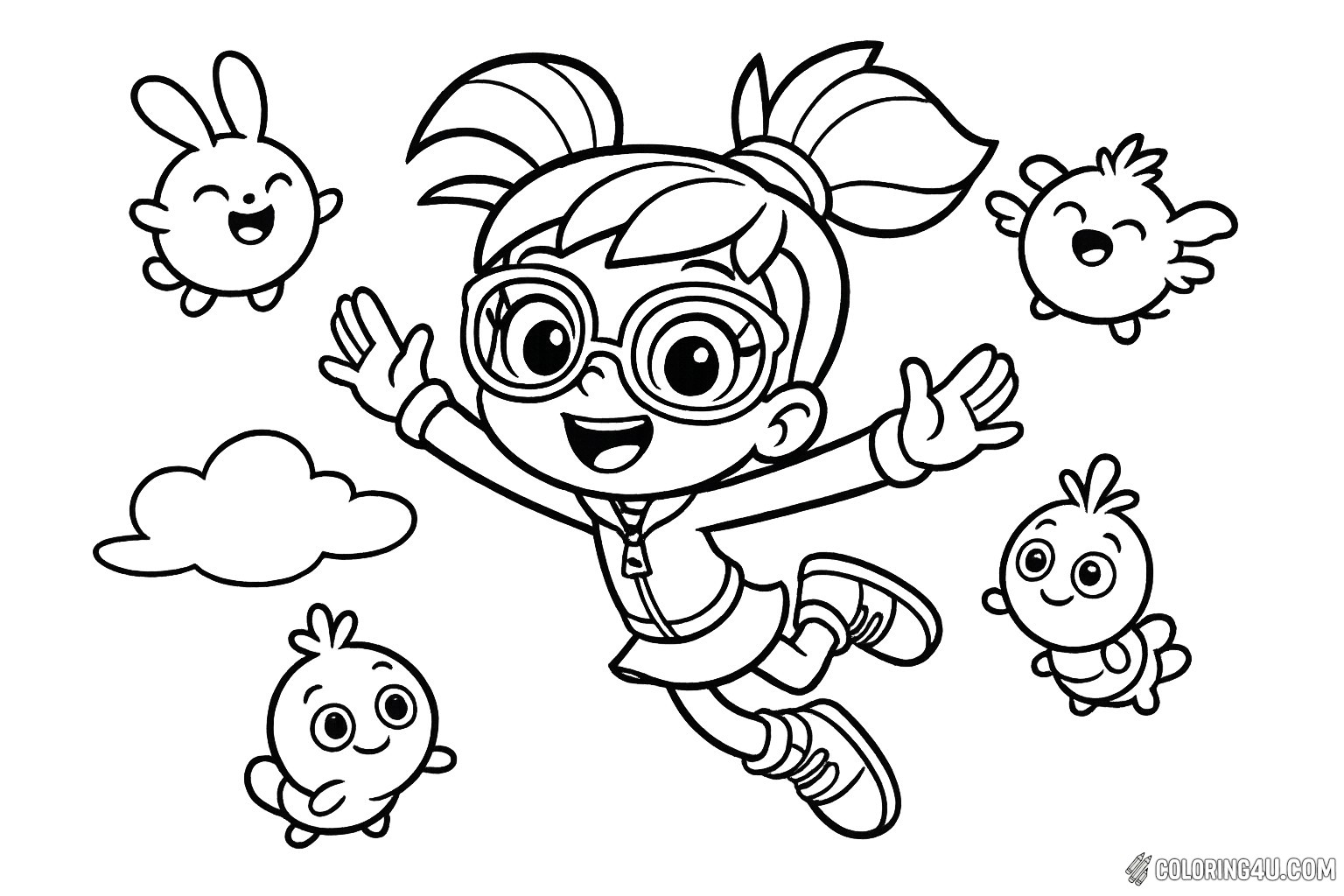Abby Hatcher Flying With Hatchlings