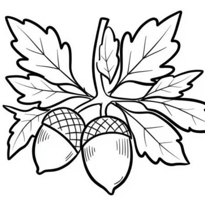 Printable coloring page of Thumb from the Acorn category.