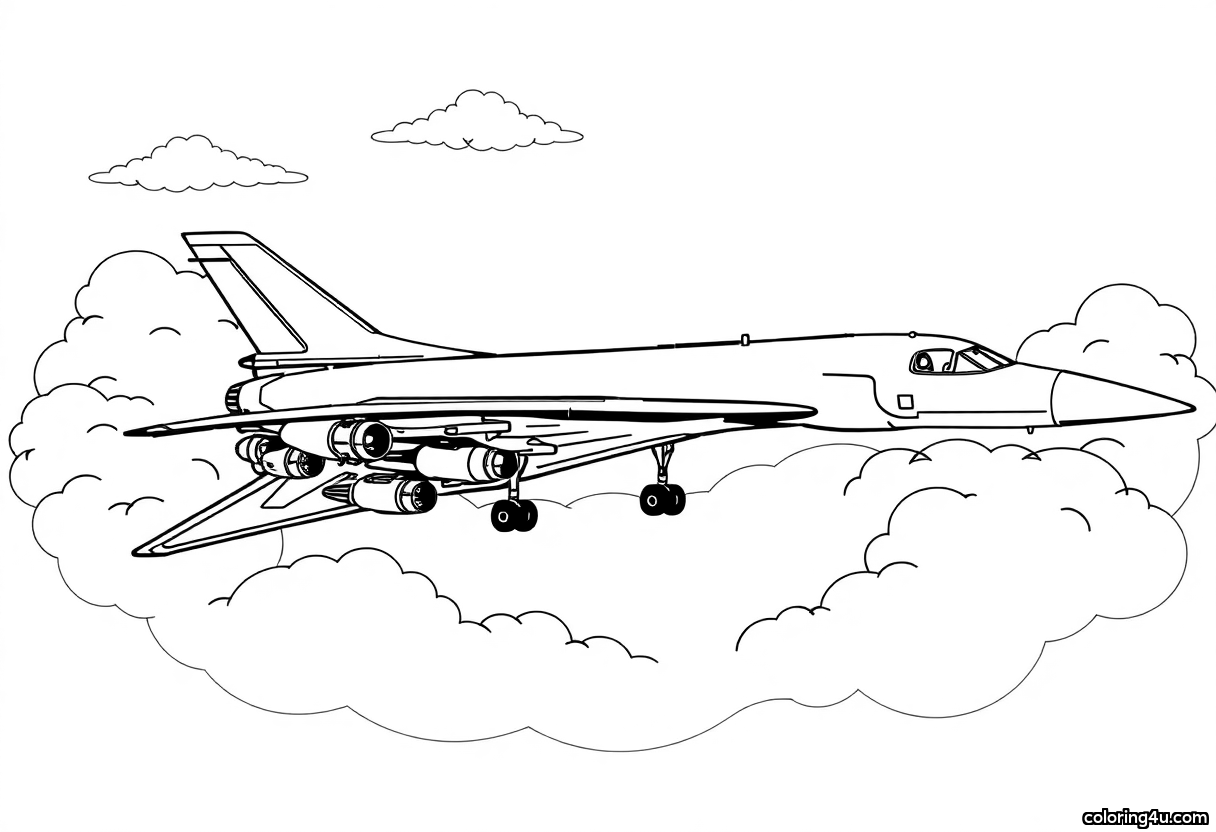 Airplane Coloring Pages For Kids