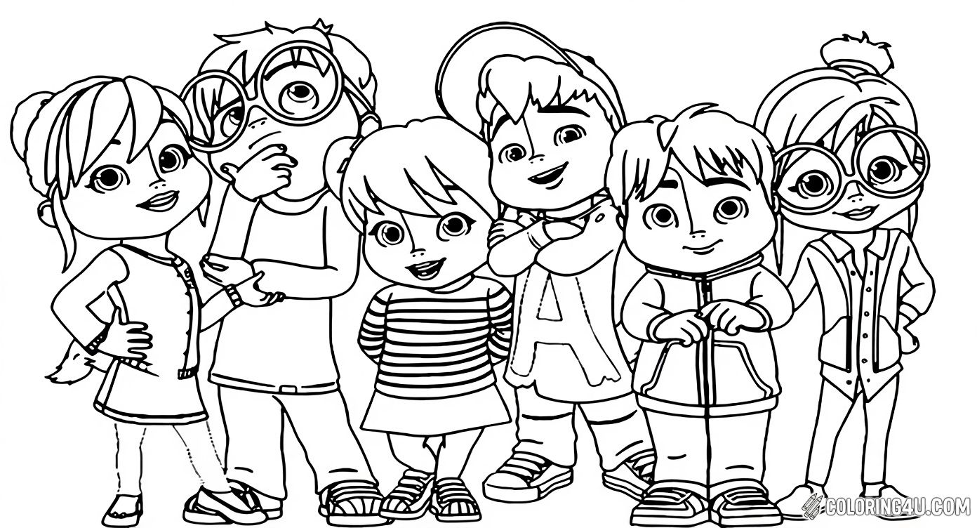 Alvin And Friends New Generation Chipmunks Coloring