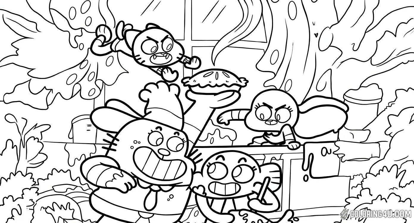 Gumball And Friends Baking Chaos Fun