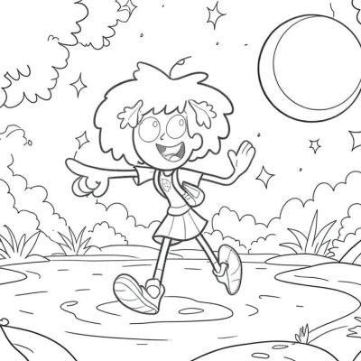 Printable coloring page of Thumb from the Amphibia category.