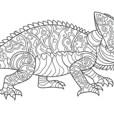Printable coloring page of Thumb from the Animal Mandala category.