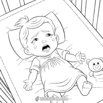 Printable coloring page of Thumb from the Baby category.