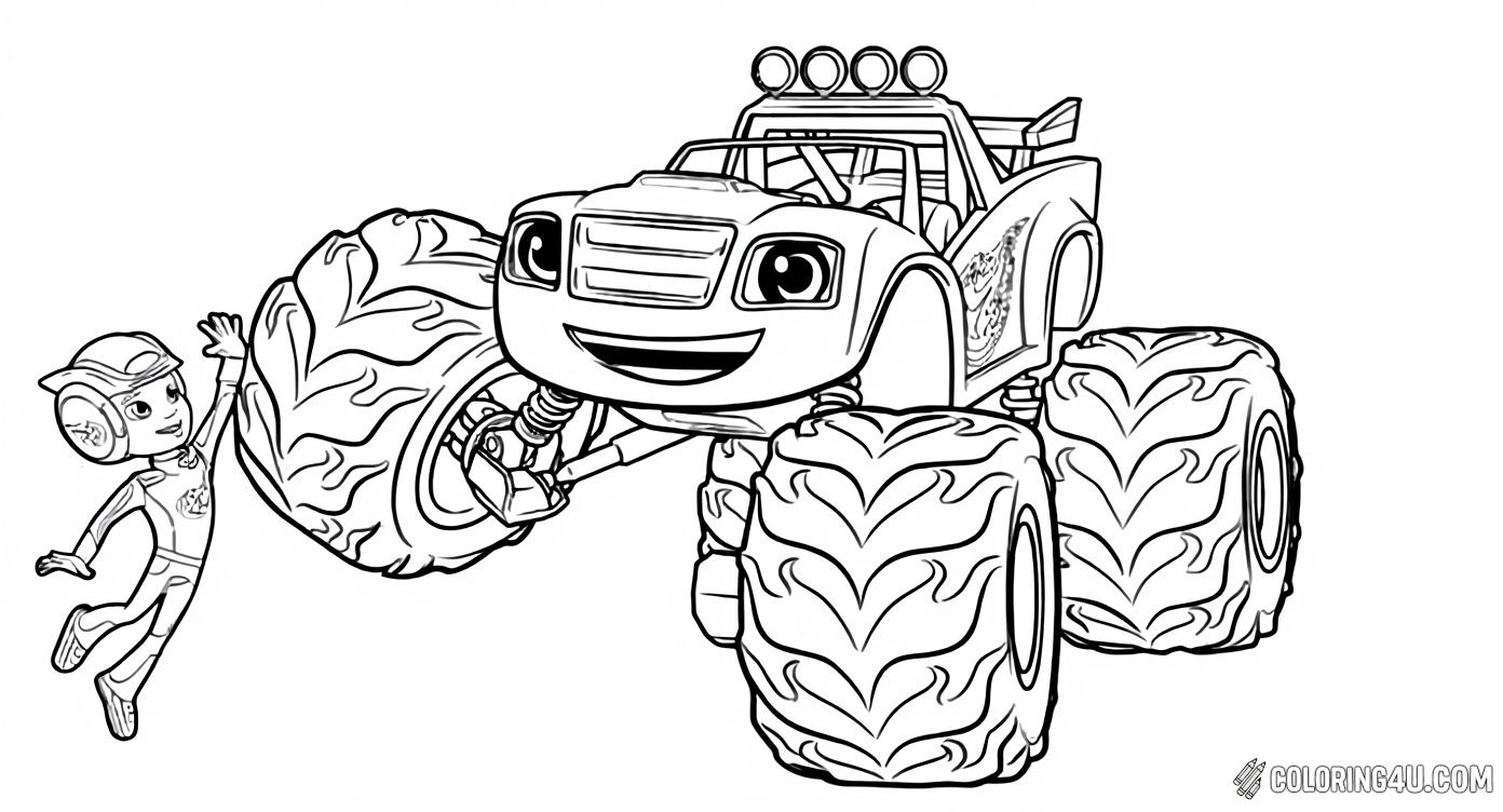 Blaze Monster Truck And Axle Friend
