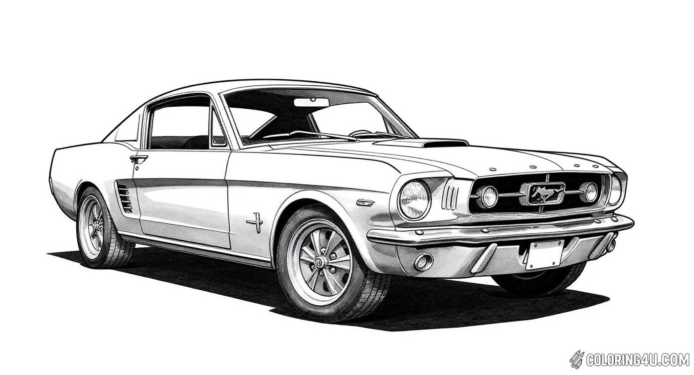 Vintage 1960s Ford Mustang Car