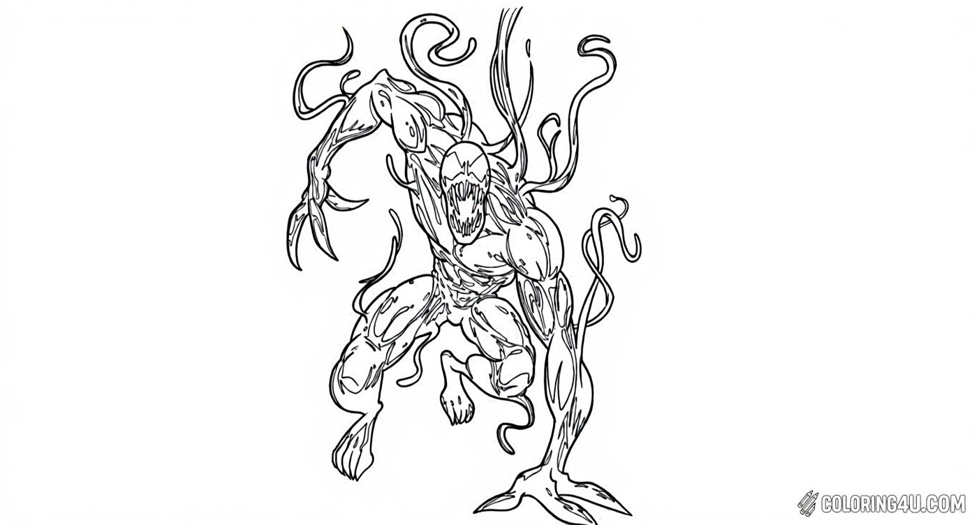 Carnage Symbiote Full Body Action