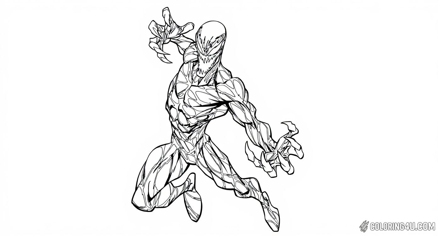 Marvel Carnage Symbiote Dynamic Pose