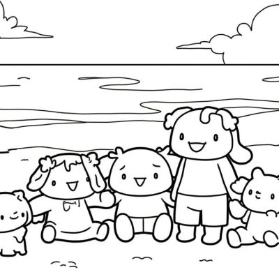 Printable coloring page of Thumb from the Cinnamoroll category.