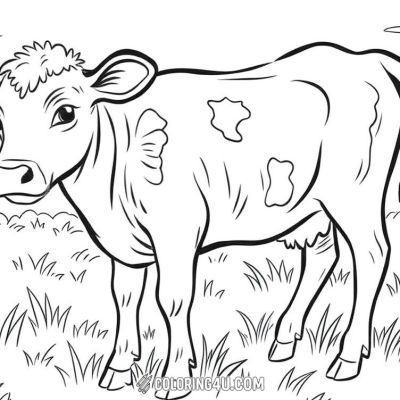 Printable coloring page of Thumb from the Cow category.