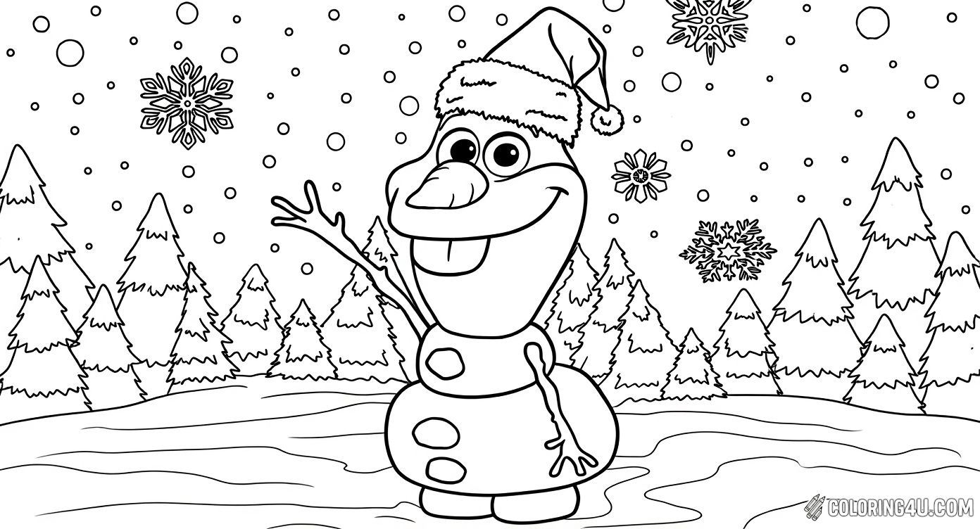 Olaf Snowman Winter Christmas Fun