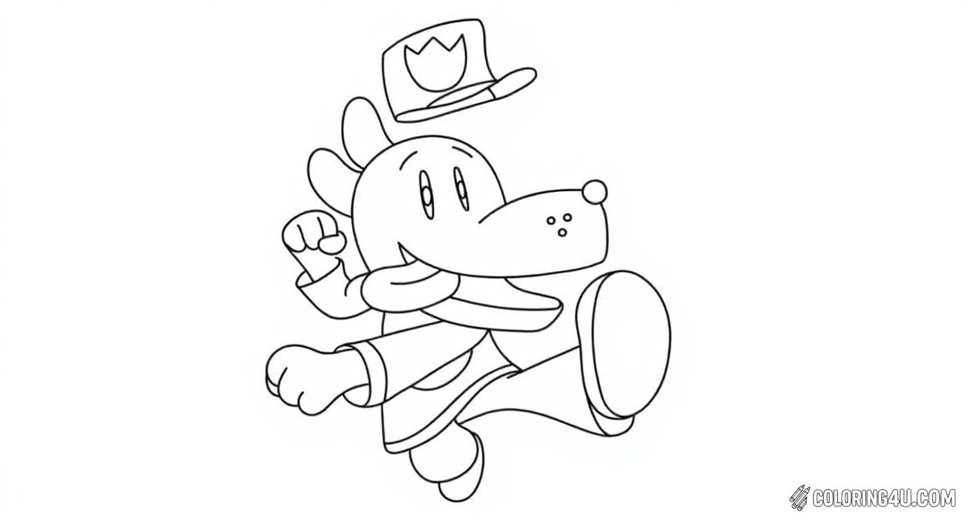 Jump into a fun coloring adventure with Dog Man as he joyfully leaps into action! Kids can bring this energetic character to life with bright colors and imaginative touches.