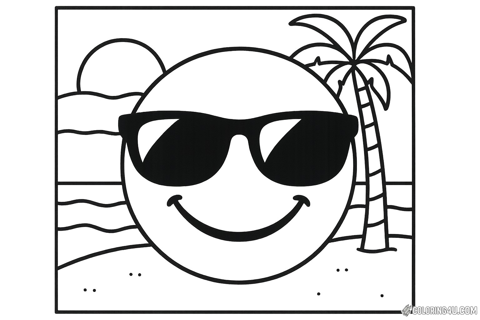 Smiling Emoji Wearing Sunglasses