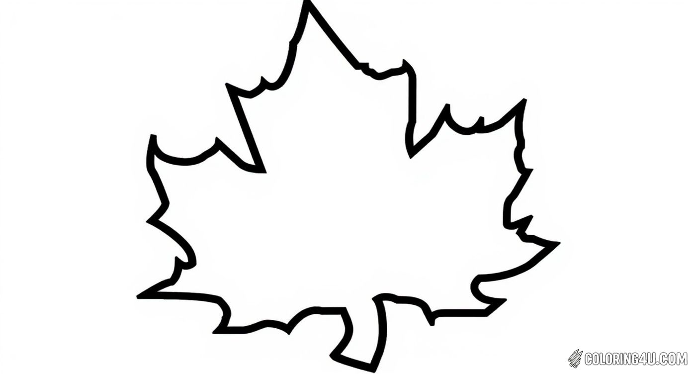 Simple Maple Leaf Outline