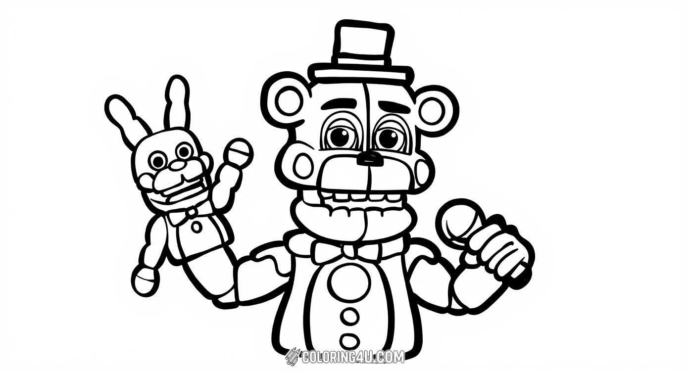 Freddy Fazbear Puppet Microphone Fnaf