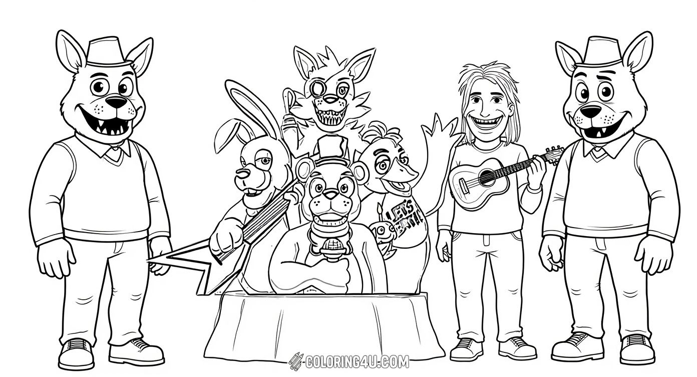 Freddy Fazbears Pizza Animatronic Band