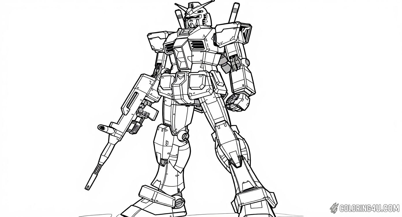 Classic Gundam Rx 78 2 Robot With Rifle