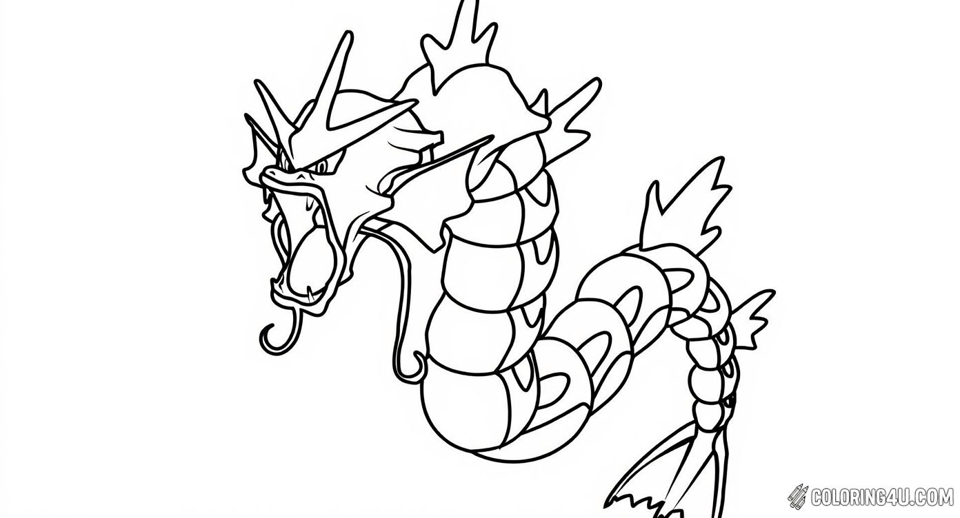 Pokemon Gyarados Angry Roaring Pose