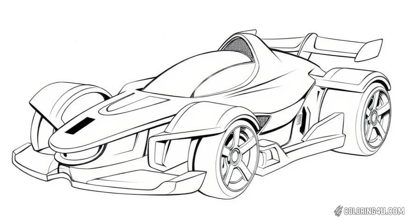 Team Hot Wheels Futuristic Race Car