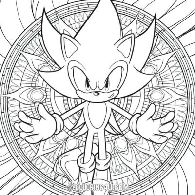 Printable coloring page of Thumb from the Hyper Sonic category.