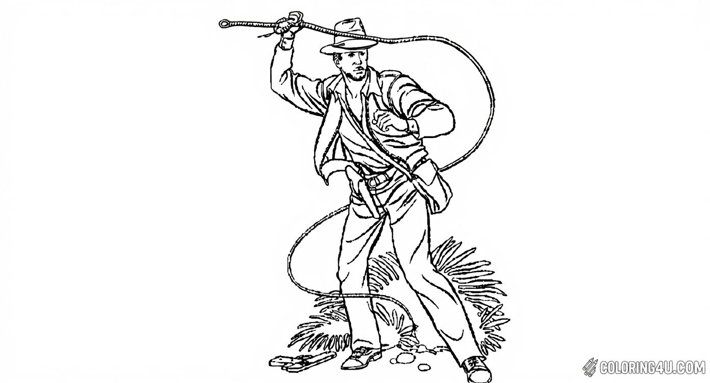 Indiana Jones Ready To Swing With Whip