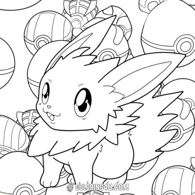 Printable coloring page of Thumb from the Jolteon category.