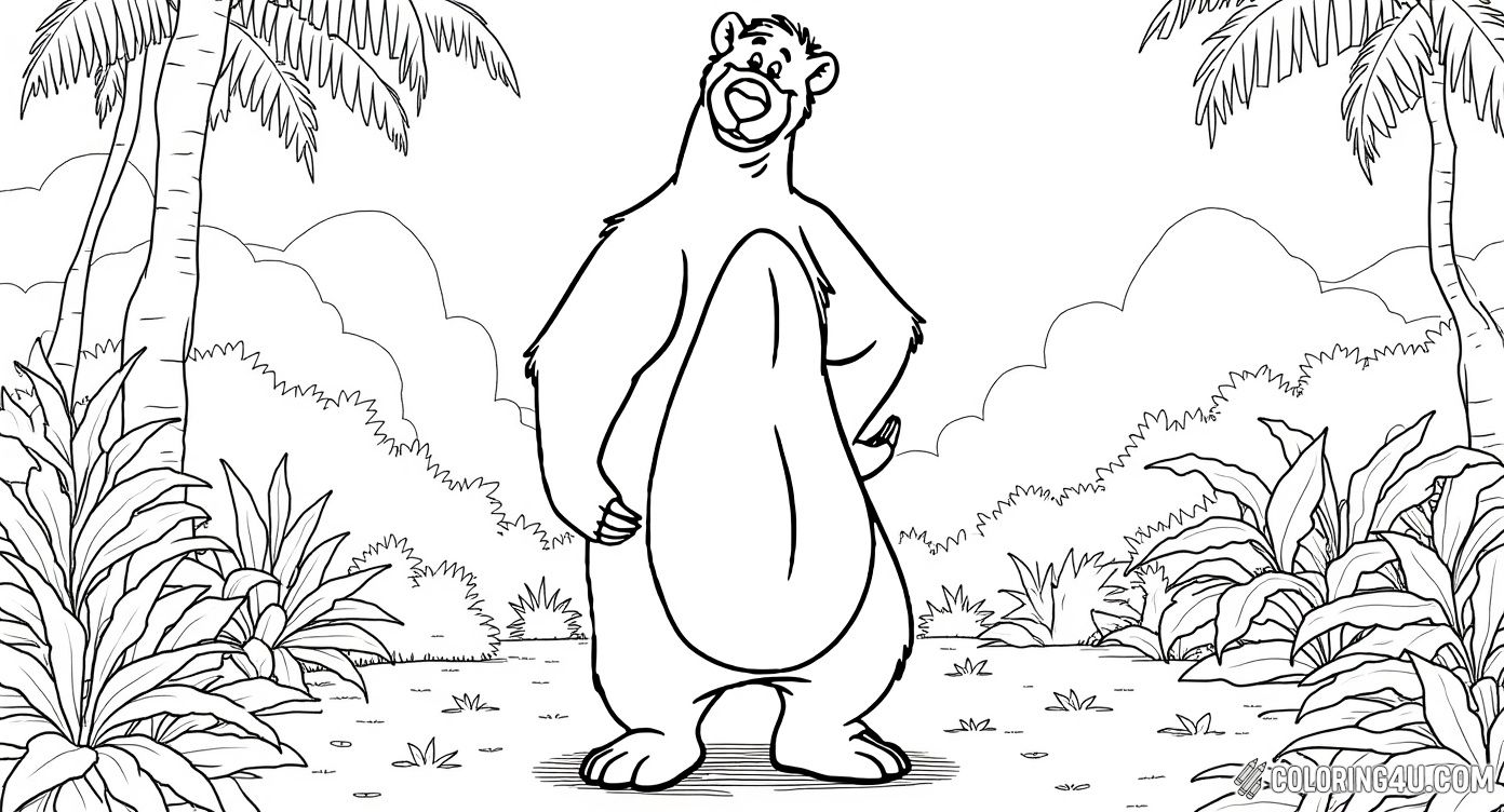 Baloo Bear Calm Standing Jungle Book