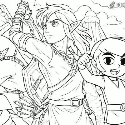 Printable coloring page of Thumb from the Legend Of Zelda category.