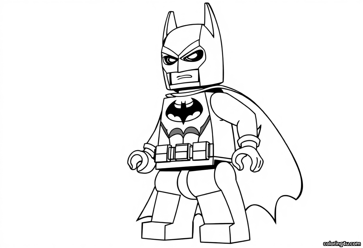 Printable coloring page of Lego Batman Coloring Page from the Lego Batman category.