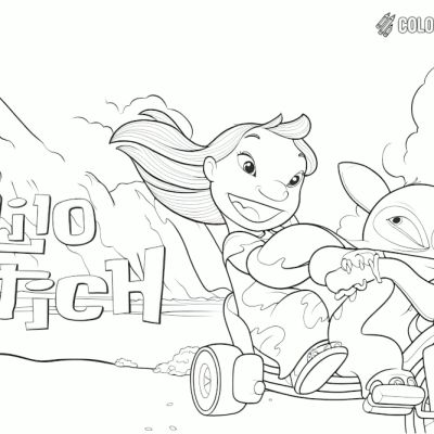 Printable coloring page of Thumb from the Lilo And Stitch category.