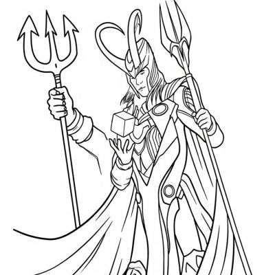Printable coloring page of Thumb from the Loki category.