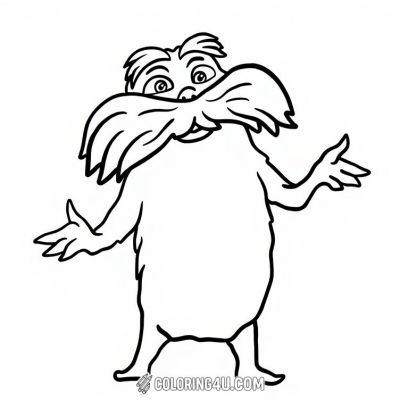 Printable coloring page of Thumb from the Lorax category.