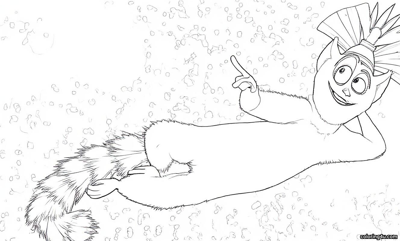 Printable coloring page of Madagascar Wildlife Coloring Pages from the Madagascar Movie category.