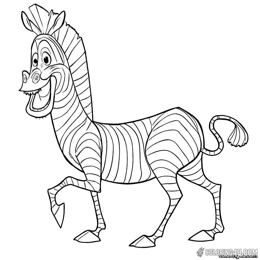 Join Marty the zebra from 'Madagascar' as he joyfully runs through the vibrant savannah! His big smile and playful energy invite you to color his iconic black and white stripes. Capture the fun of this adventurous character as he explores the wild, surrounded by the beauty of nature. Let your creativity shine as you bring Marty to life with your favorite colors!