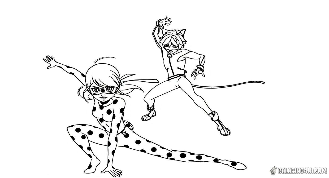 Miraculous Ladybug And Chat Noir Action
