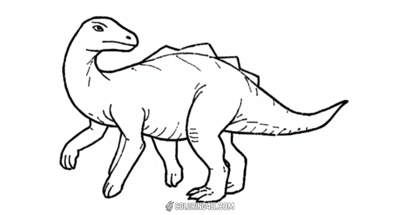 Here is a simple and bold outline of a Parasaurolophus dinosaur ready for coloring. This page is perfect for younger kids who love dinosaurs and want to add their own imaginative colors to this classic prehistoric creature.