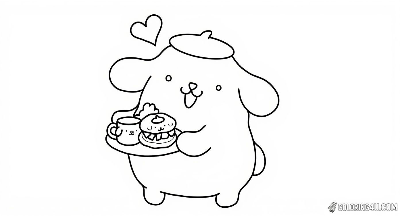 Pompompurin Serving Breakfast With Love