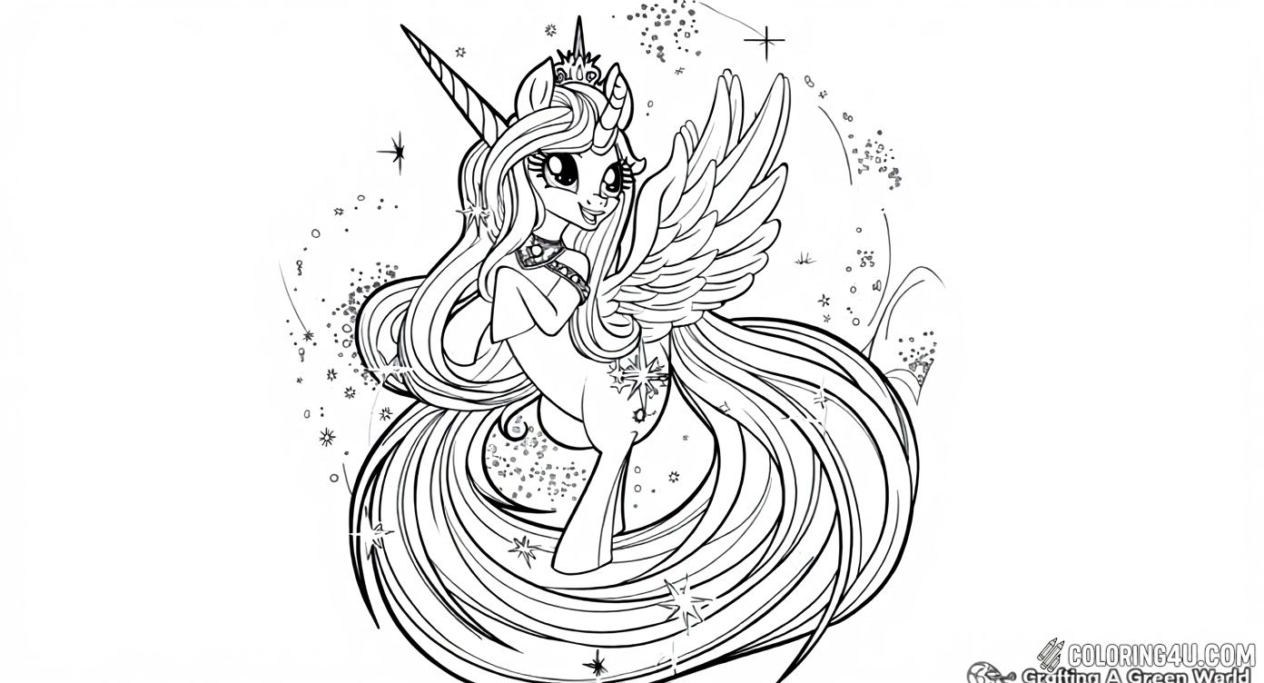 Smiling Princess Celestia With Glowing Magic