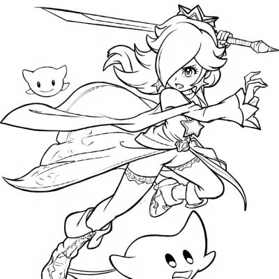 Printable coloring page of Thumb from the Rosalina category.
