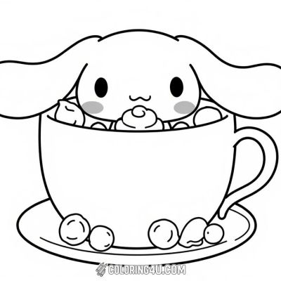 Printable coloring page of Thumb from the Sanrio category.