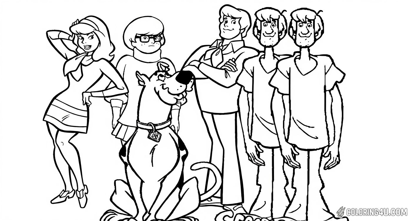 Scooby Doo Mystery Inc Posing Together