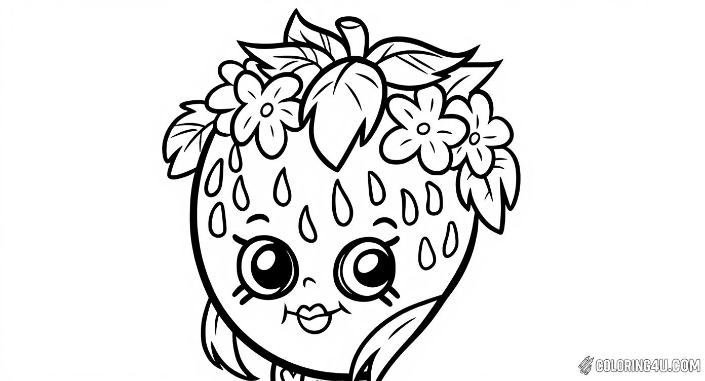 Happy Adorable Floral Strawberry Shopkins