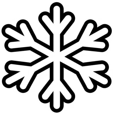 Printable coloring page of Thumb from the Snowflake category.