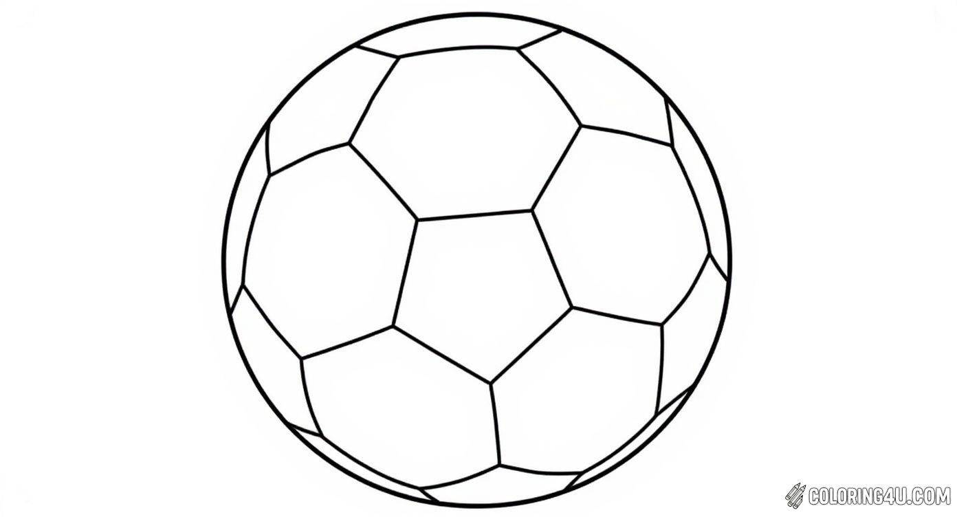 Get creative with this fun coloring page where you can design your very own soccer ball! With big, bold lines and space all around, it's perfect for kids to add their favorite colors and patterns to make it unique.