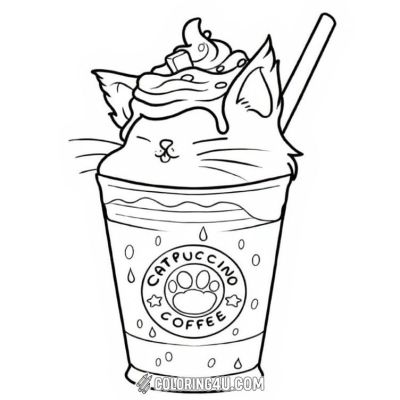 Printable coloring page of Thumb from the Starbucks category.