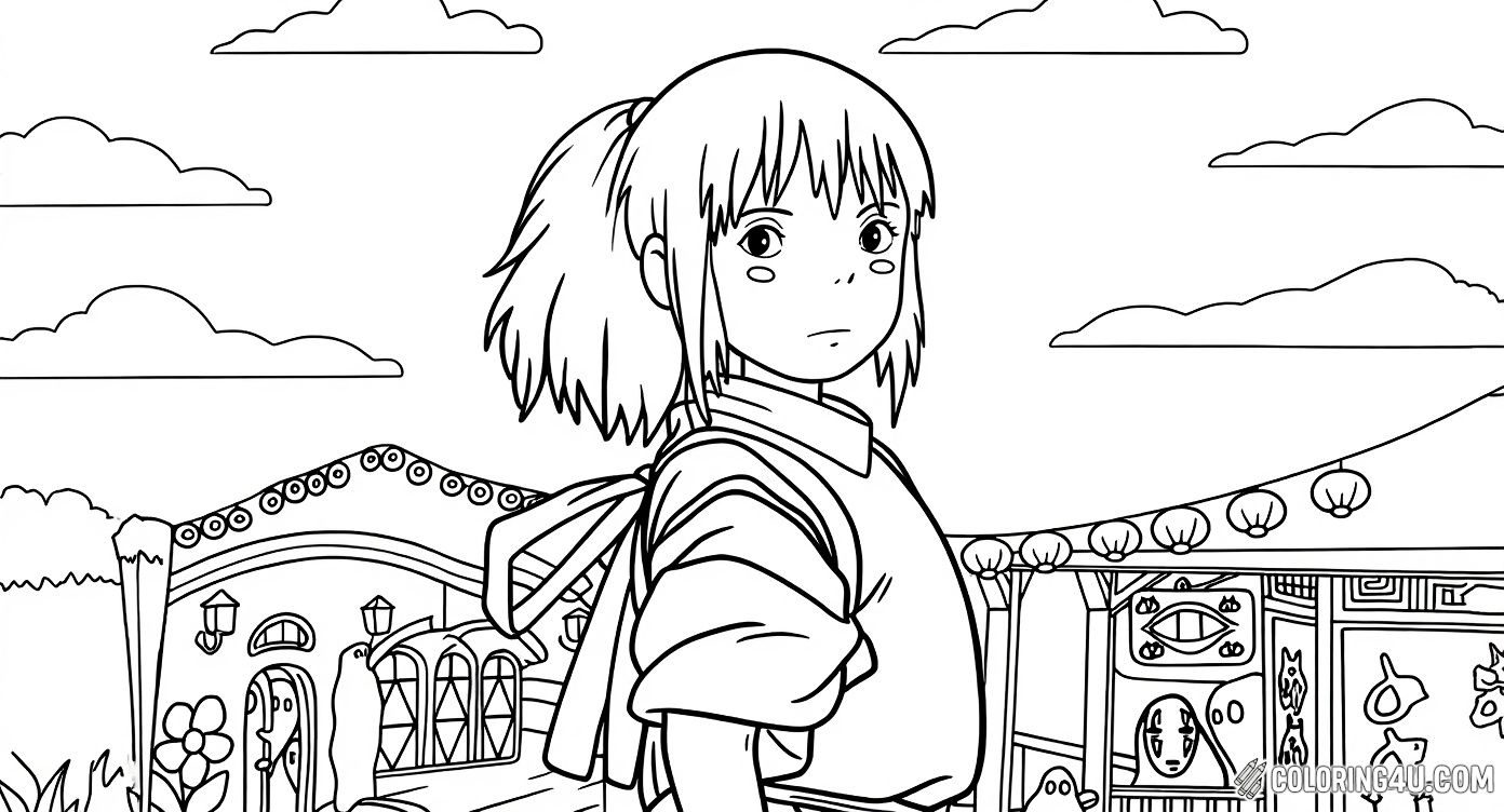 Chihiro In Spirit World Studio Ghibli