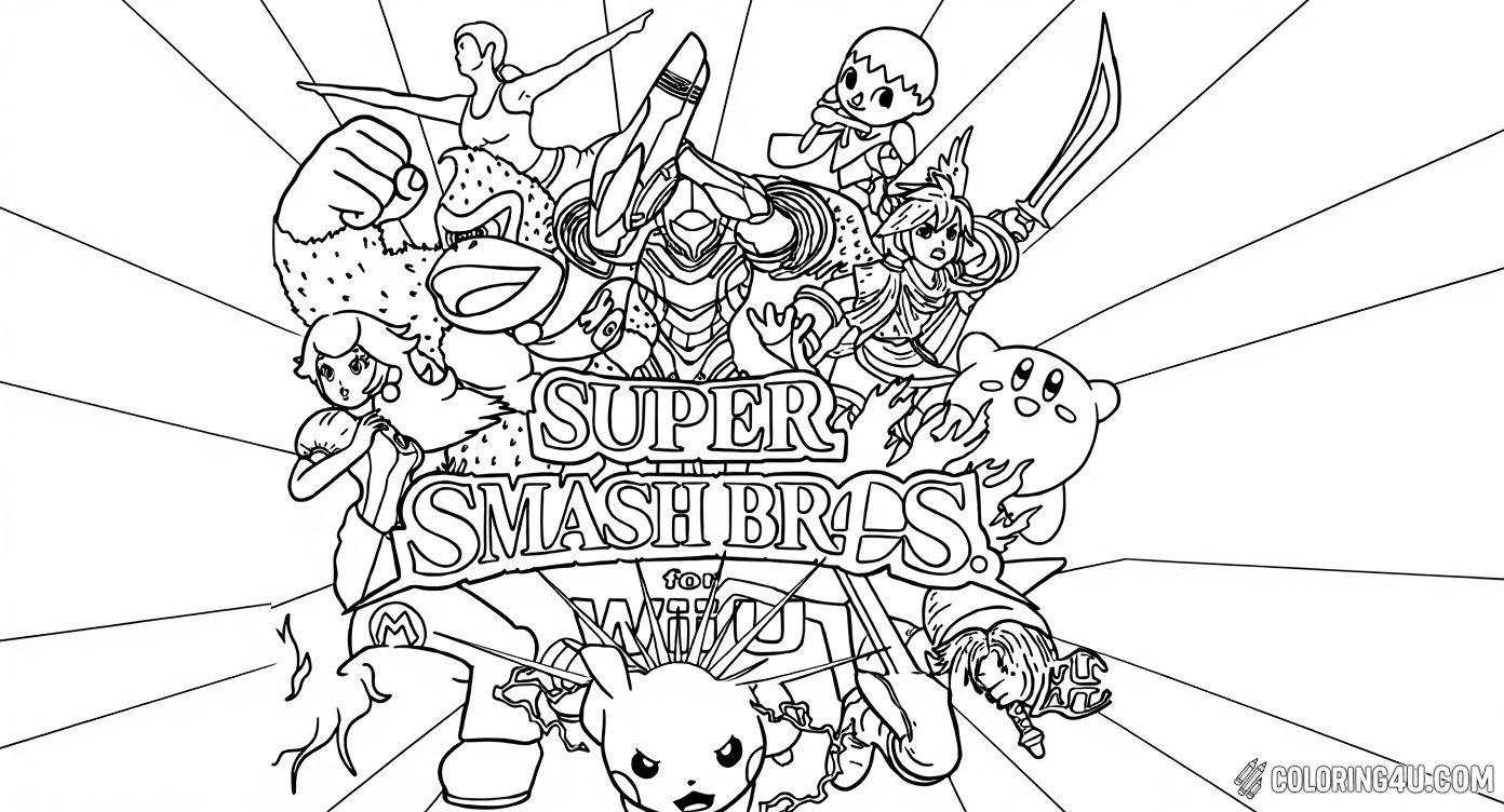 Super Smash Bros Wiiu Character Ensemble