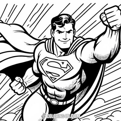 Printable coloring page of Thumb from the Superman category.