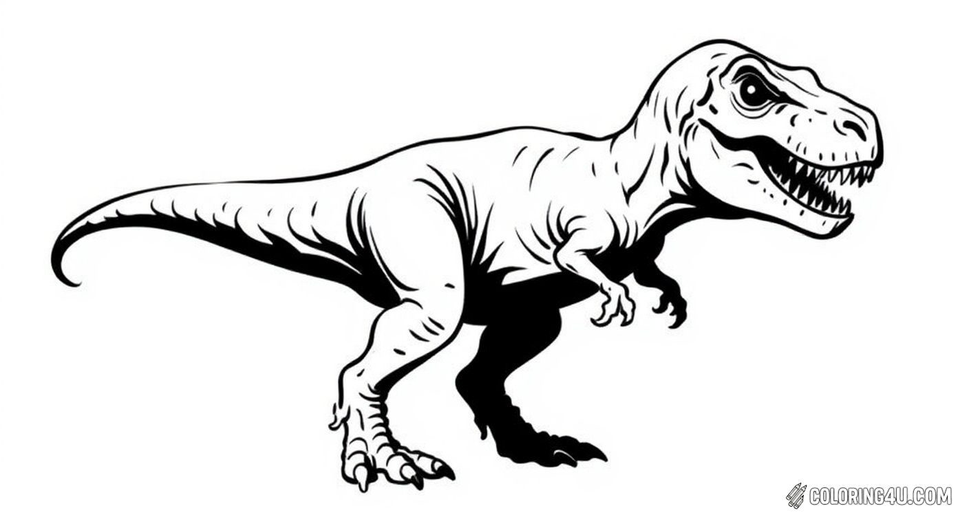 Realistic Tyrannosaurus Rex Standing Pose
