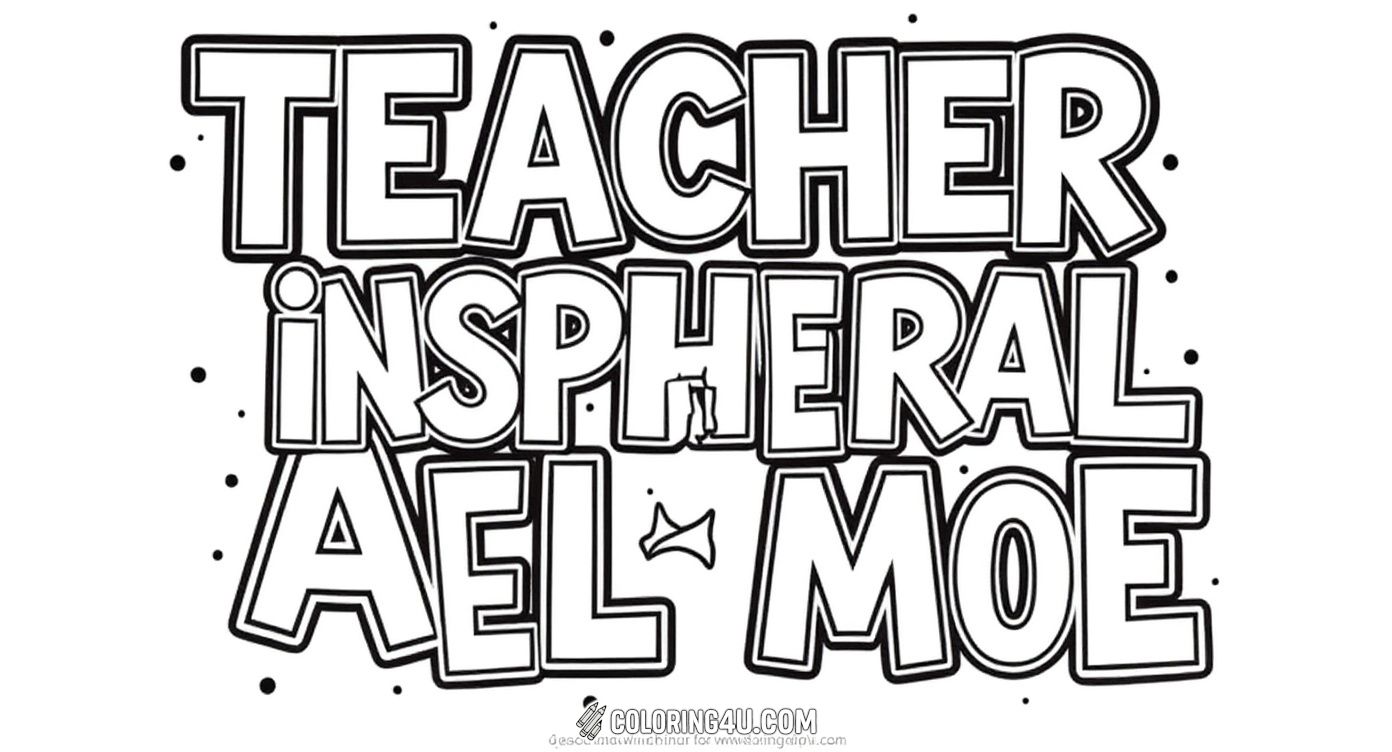 This fun and encouraging coloring page features the bold phrase 